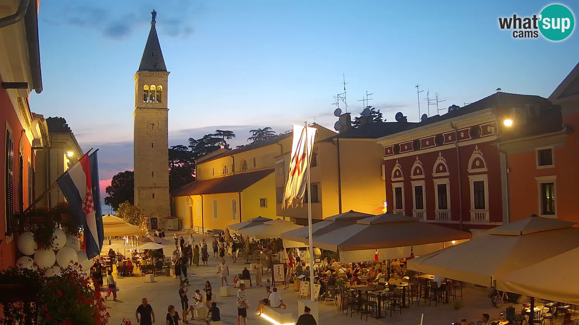 Live webcam Novigrad – Veliki Trg / Piazza Grande – Istria – Croatien