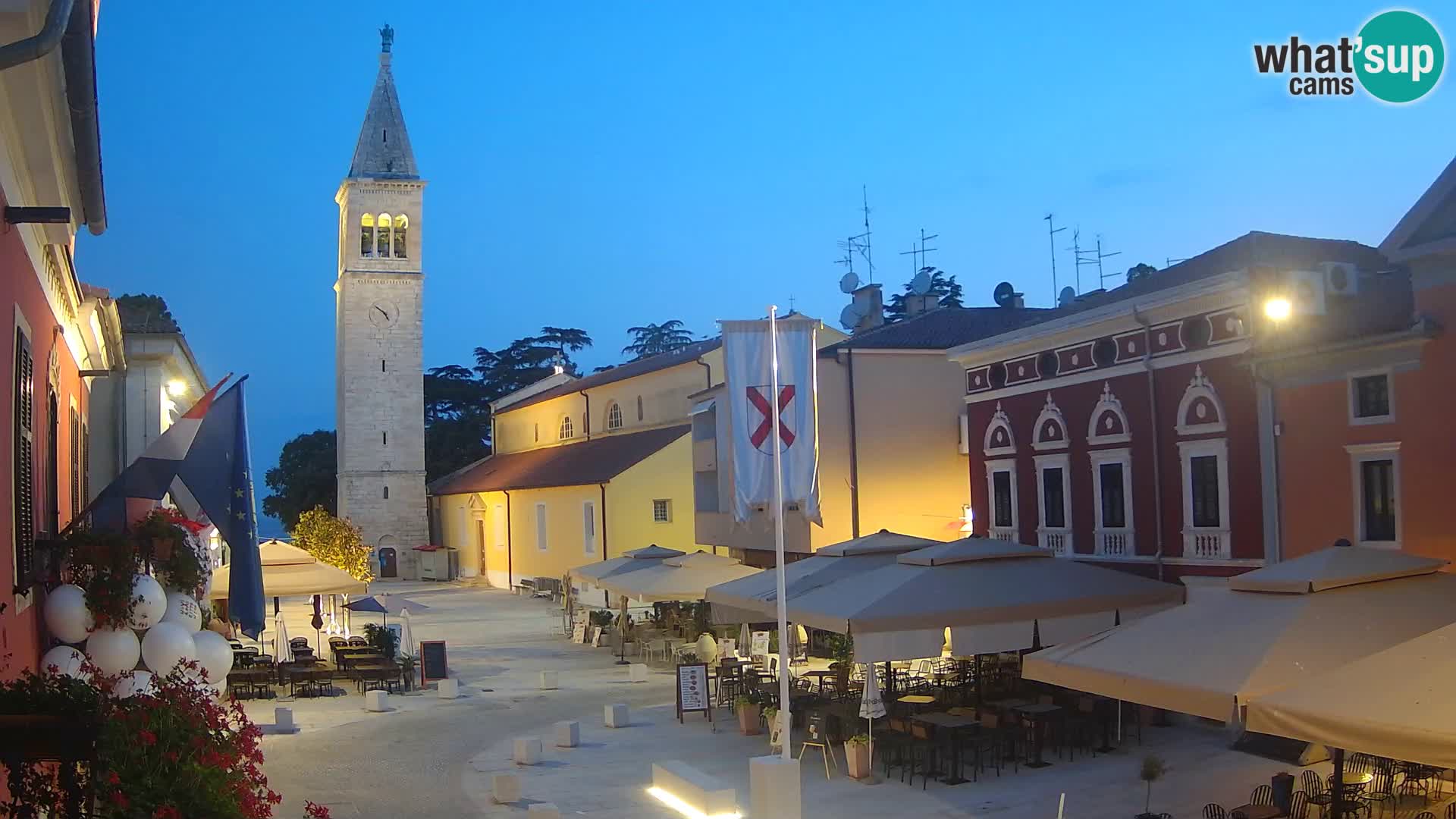 Live webcam Novigrad – Veliki Trg (grande place) – Piazza Grande