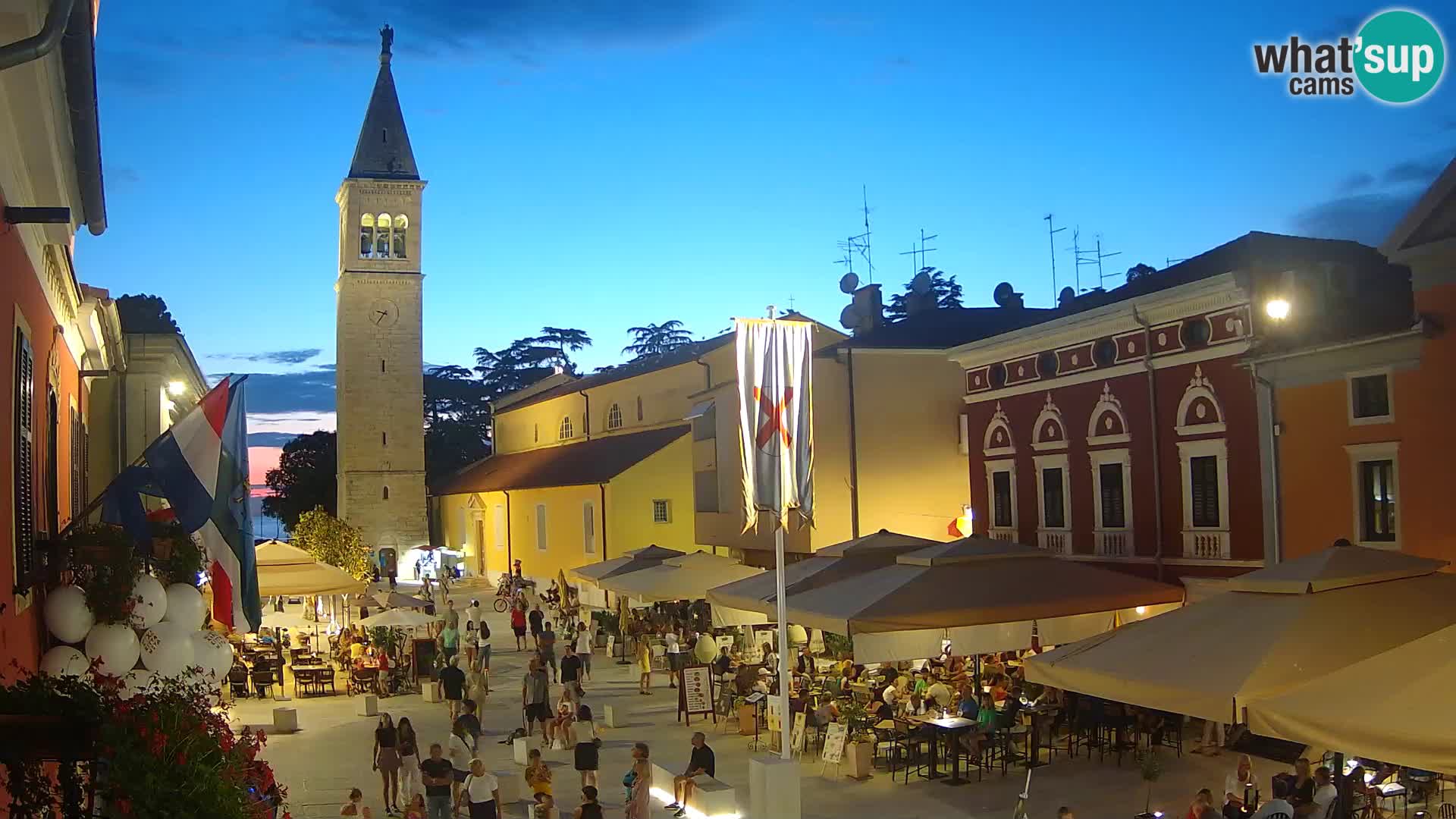 Live webcam Novigrad – Veliki Trg (grande place) – Piazza Grande