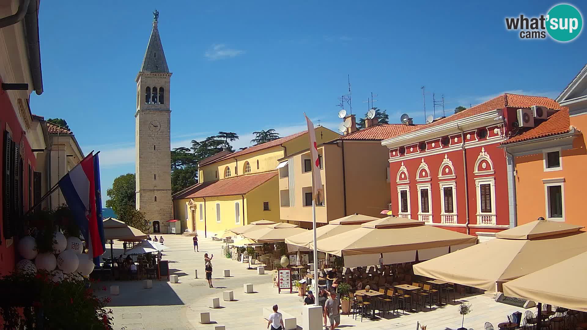 Live webcam Novigrad – Veliki Trg (grande place) – Piazza Grande