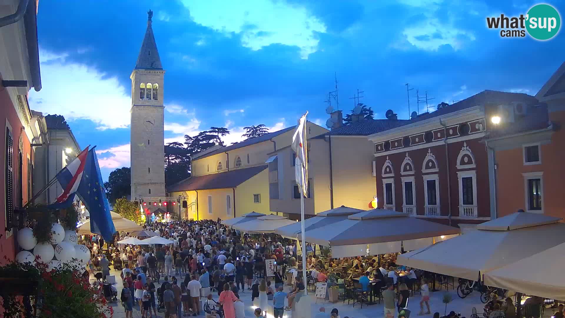 LIVE Webcam Cittanova / Novigrad – Piazza Grande – Istria