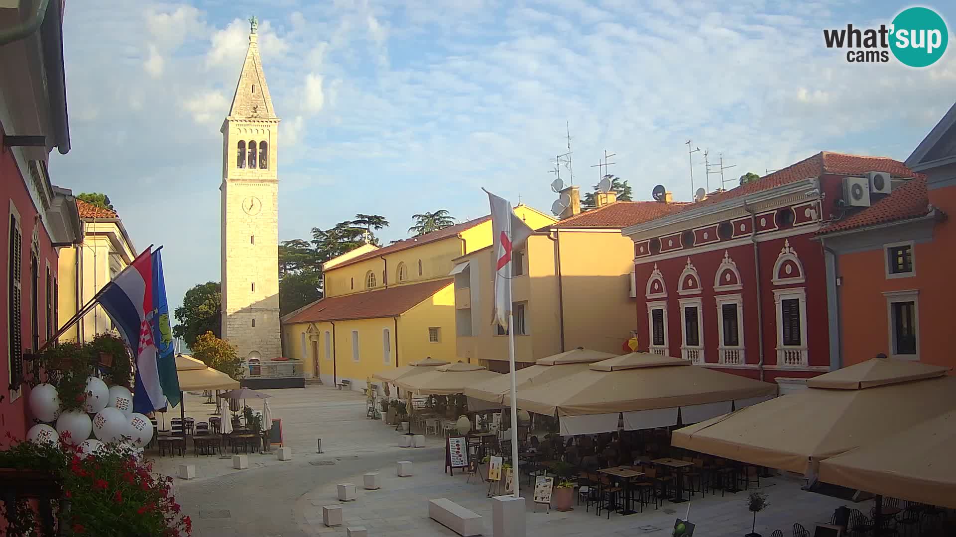 Live webcam Novigrad – Veliki Trg / Piazza Grande – Istria – Croatien