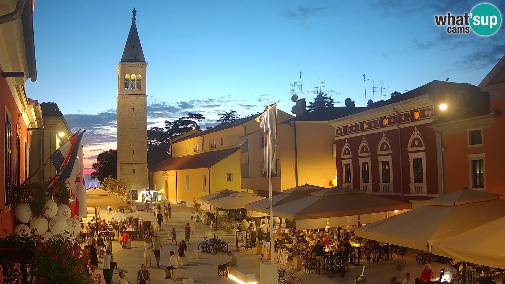 Live webcam Novigrad – Veliki Trg (grande place) – Piazza Grande