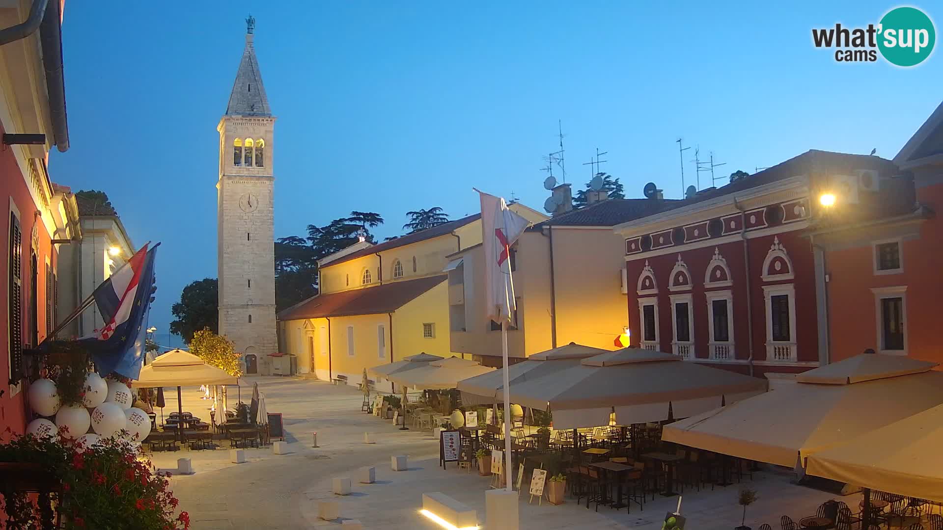 Live webcam Novigrad – Veliki Trg (grande place) – Piazza Grande