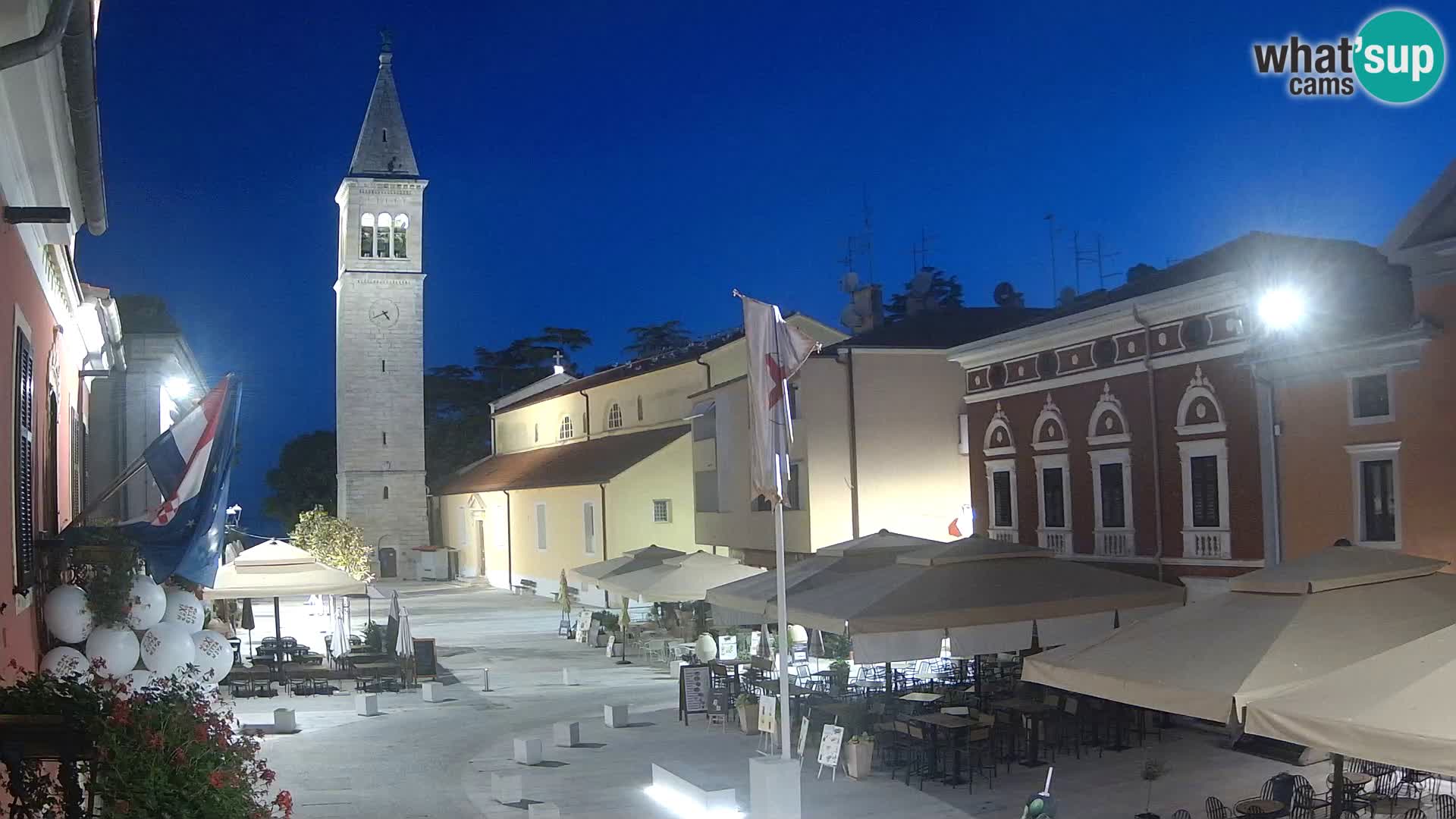 Live webcam Novigrad – Veliki Trg / Piazza Grande – Istria – Croatien