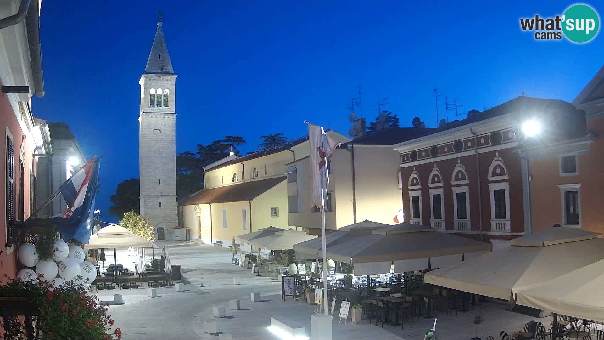 Live webcam Novigrad – Veliki Trg (grande place) – Piazza Grande