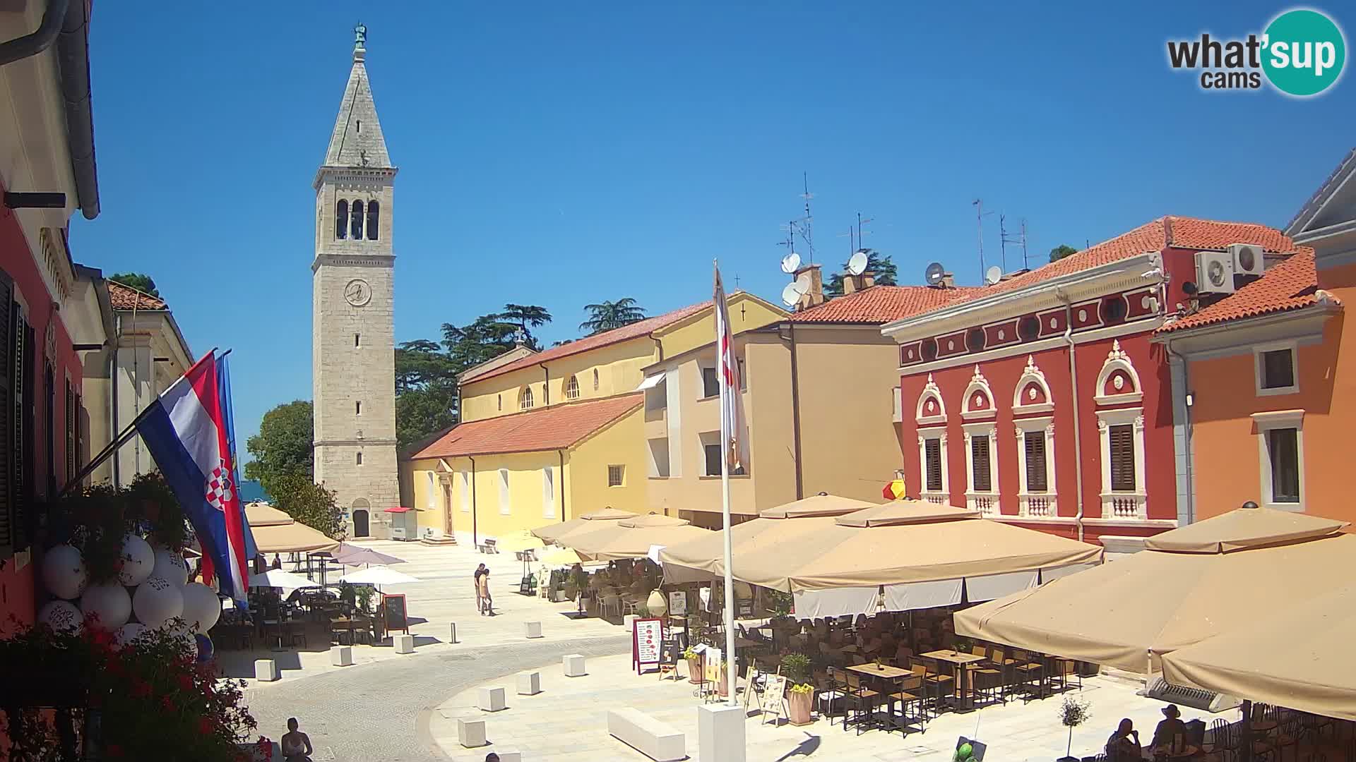 Live webcam Novigrad – Veliki Trg / Piazza Grande – Istria – Croatien