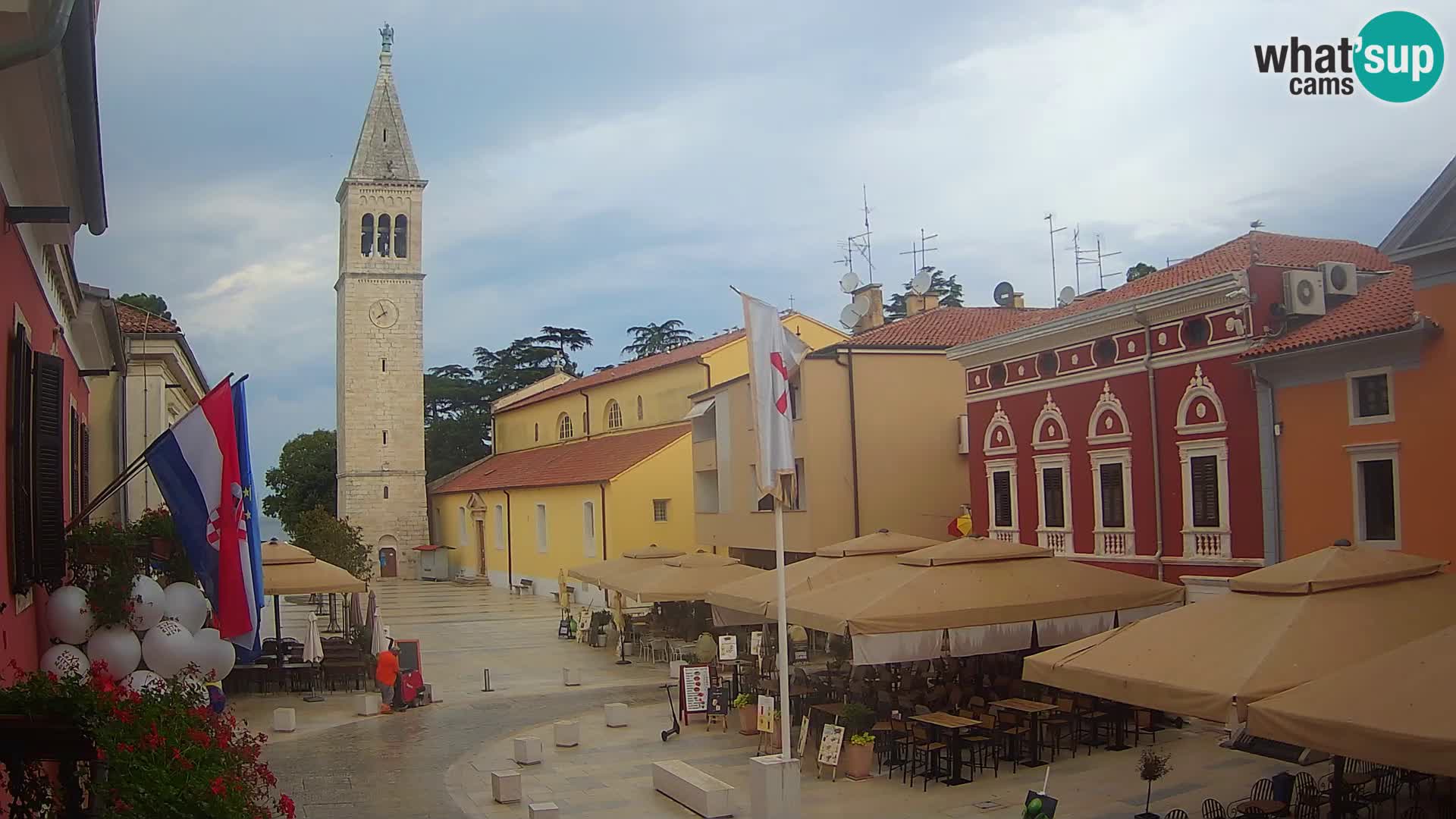 Live webcam Novigrad – Veliki Trg / Piazza Grande – Istria – Croatien