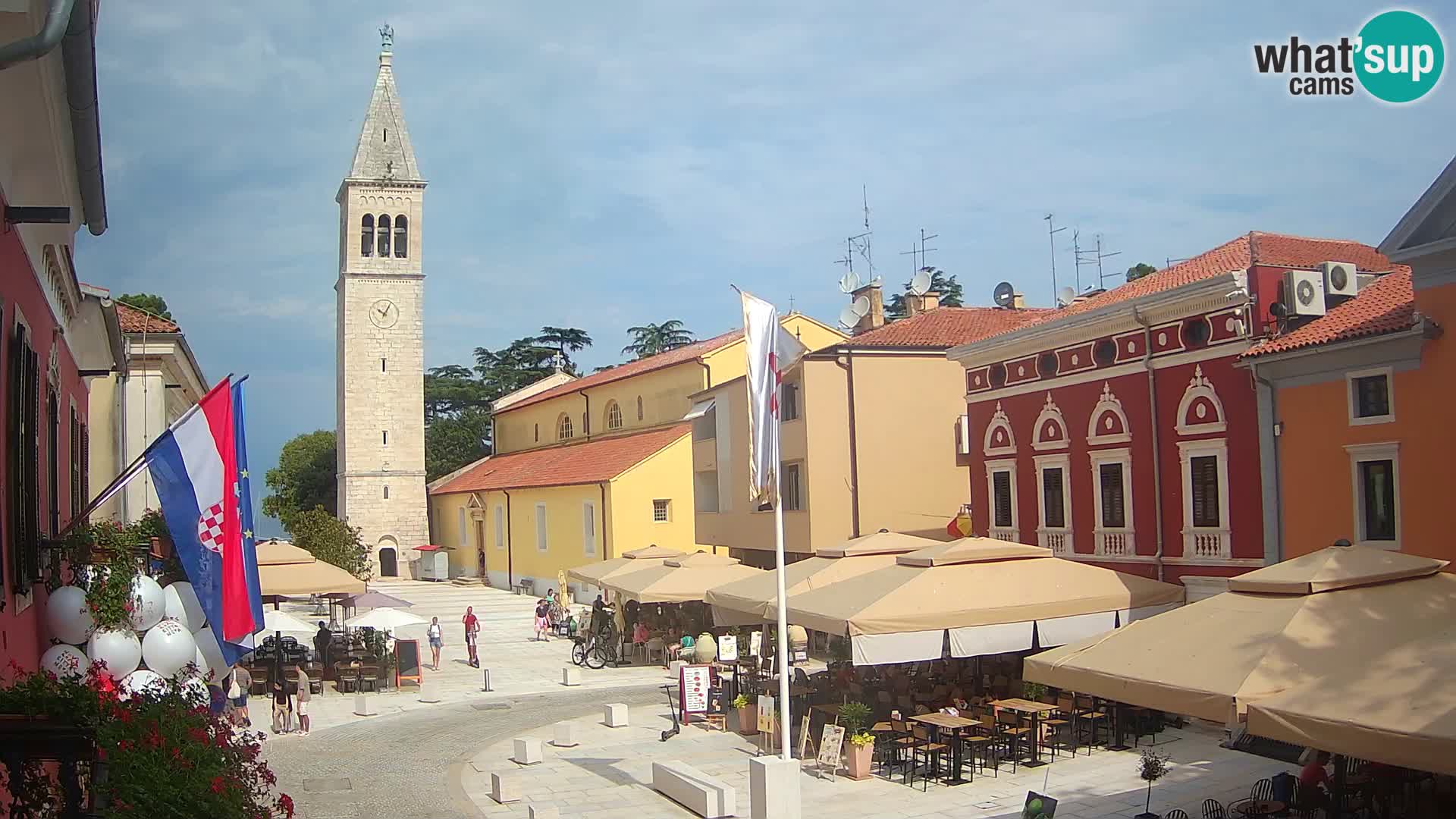 Live webcam Novigrad – Veliki Trg / Piazza Grande – Istria – Croatien