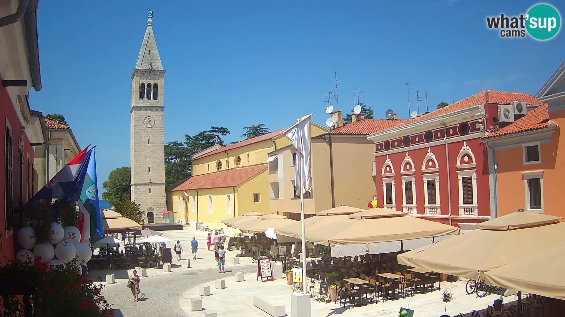 Live webcam Novigrad – Veliki Trg / Piazza Grande – Istria – Croatien
