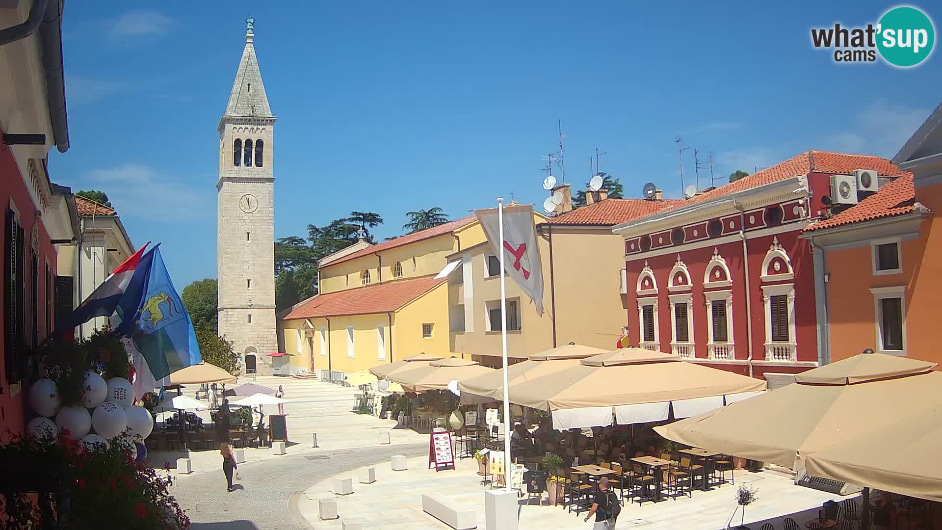Live webcam Novigrad – Veliki Trg (grande place) – Piazza Grande