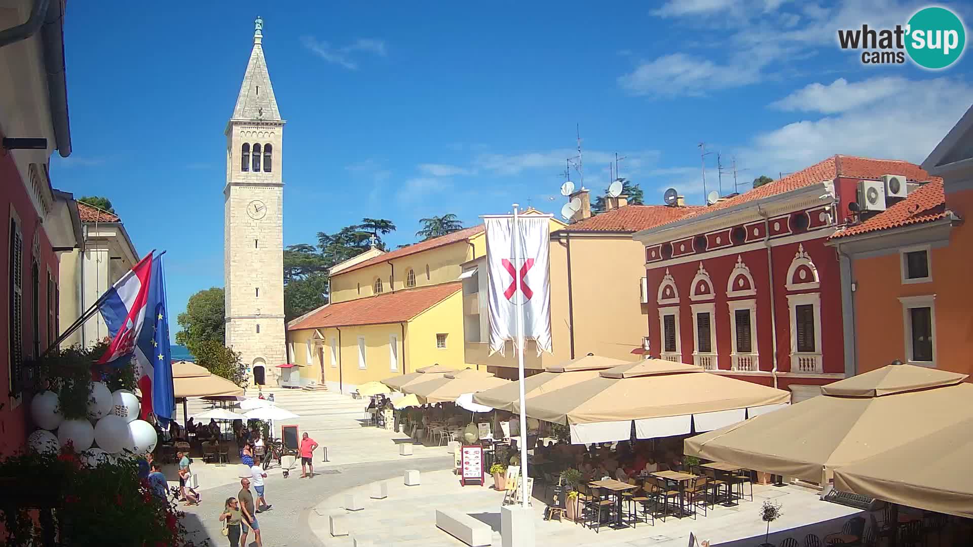 Live webcam Novigrad – Veliki Trg (grande place) – Piazza Grande