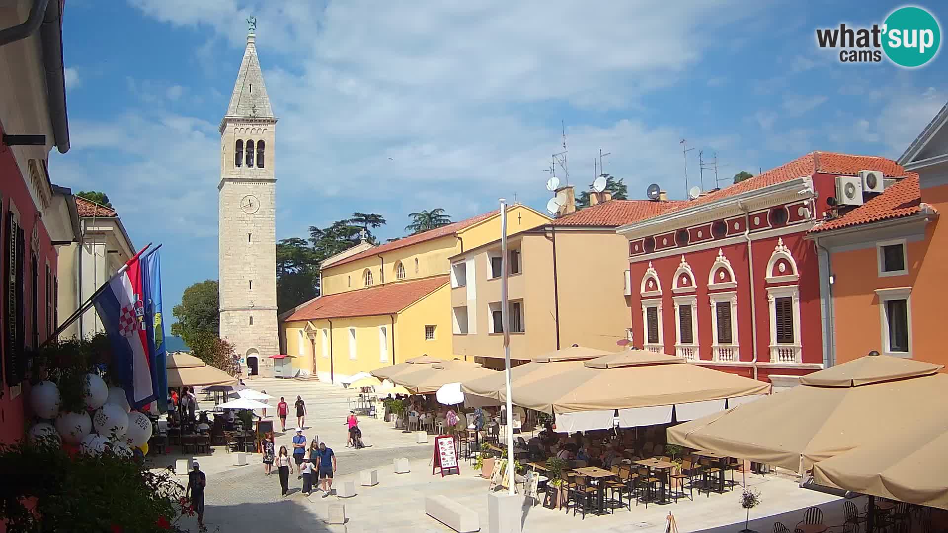 Live webcam Novigrad – Veliki Trg / Piazza Grande – Istria – Croatien