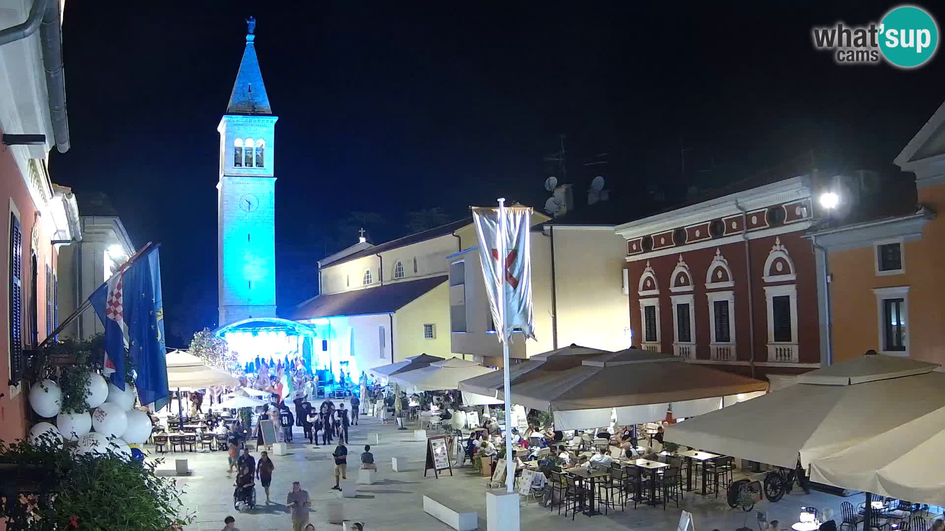 Live webcam Novigrad – Veliki Trg (grande place) – Piazza Grande