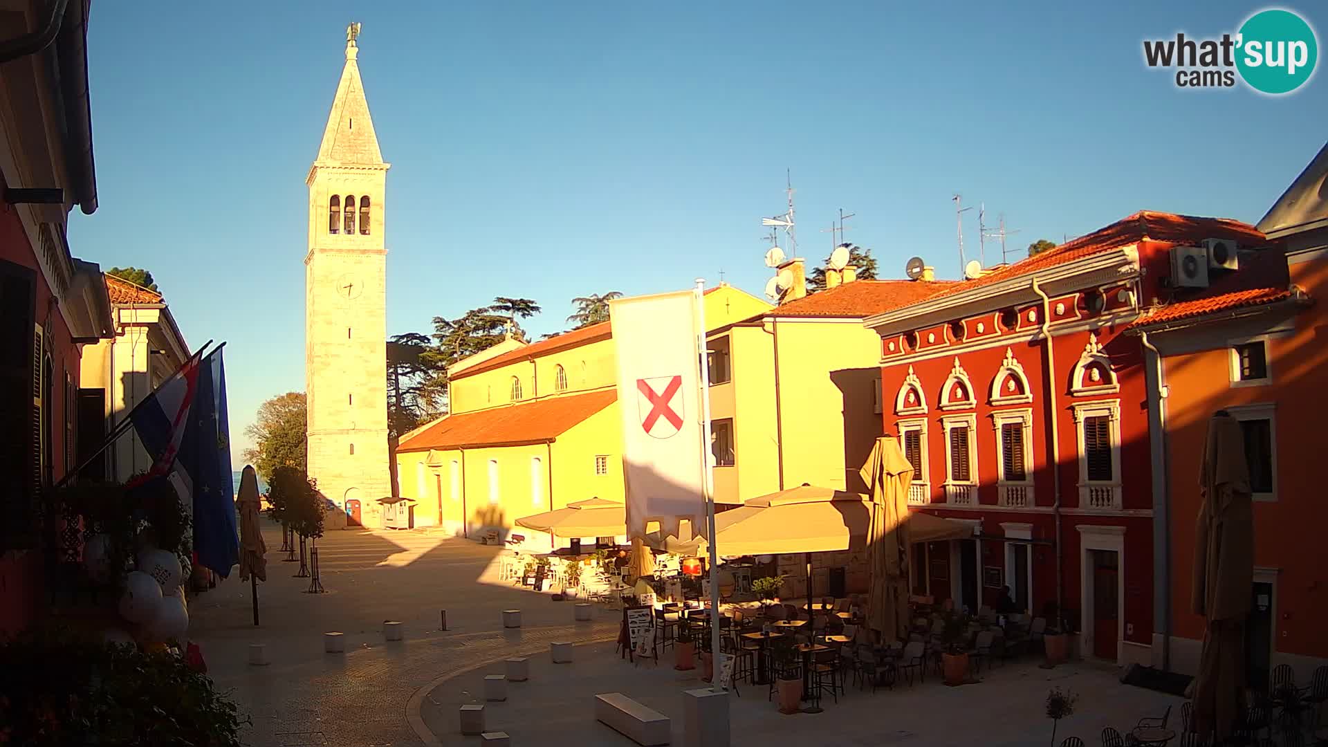 Live webcam Novigrad – Veliki Trg / Piazza Grande – Istria – Croatien