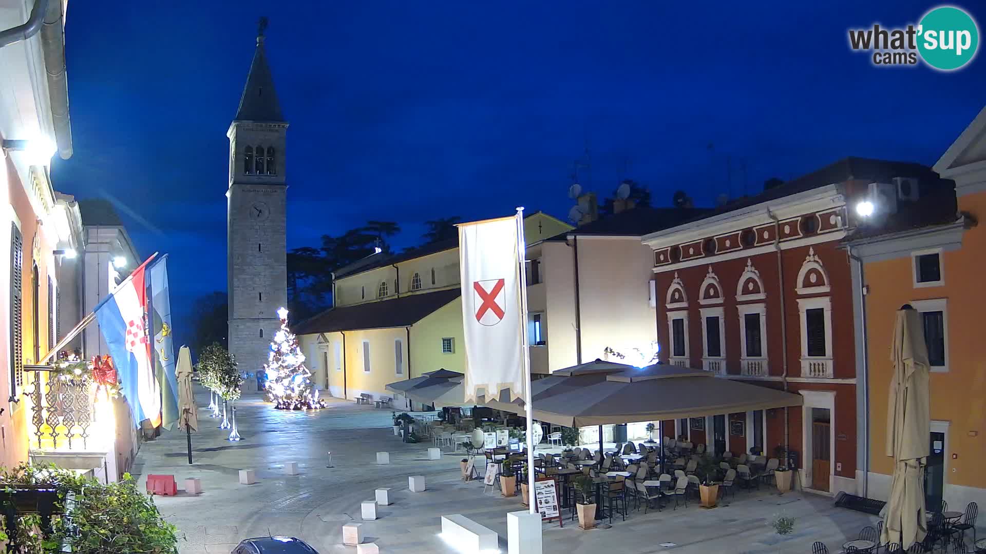 Live webcam Novigrad – Veliki Trg (grande place) – Piazza Grande