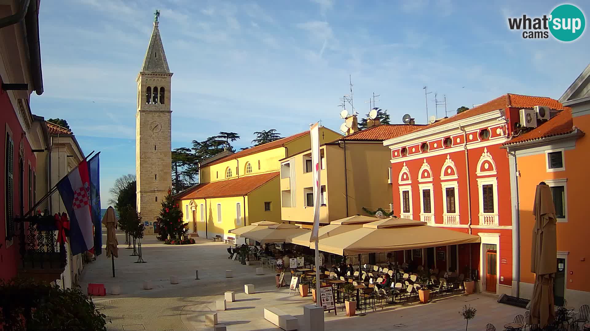 Live webcam Novigrad – Veliki Trg (grande place) – Piazza Grande