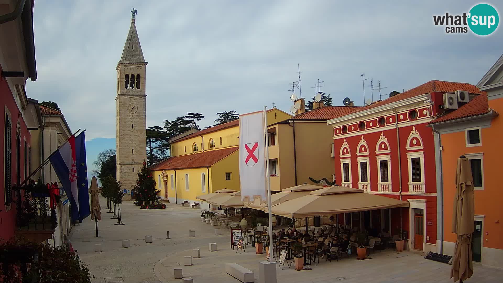 Live webcam Novigrad – Veliki Trg / Piazza Grande – Istria – Croatien
