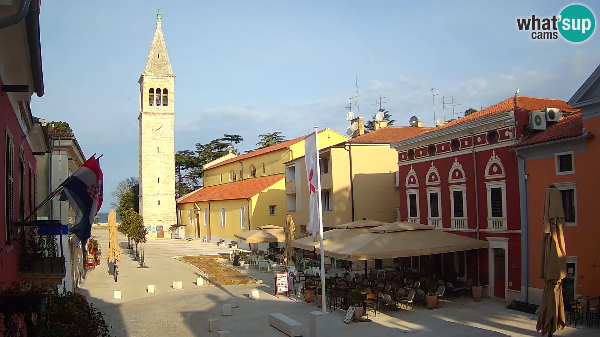Live webcam Novigrad – Veliki Trg / Piazza Grande – Istria – Croatien