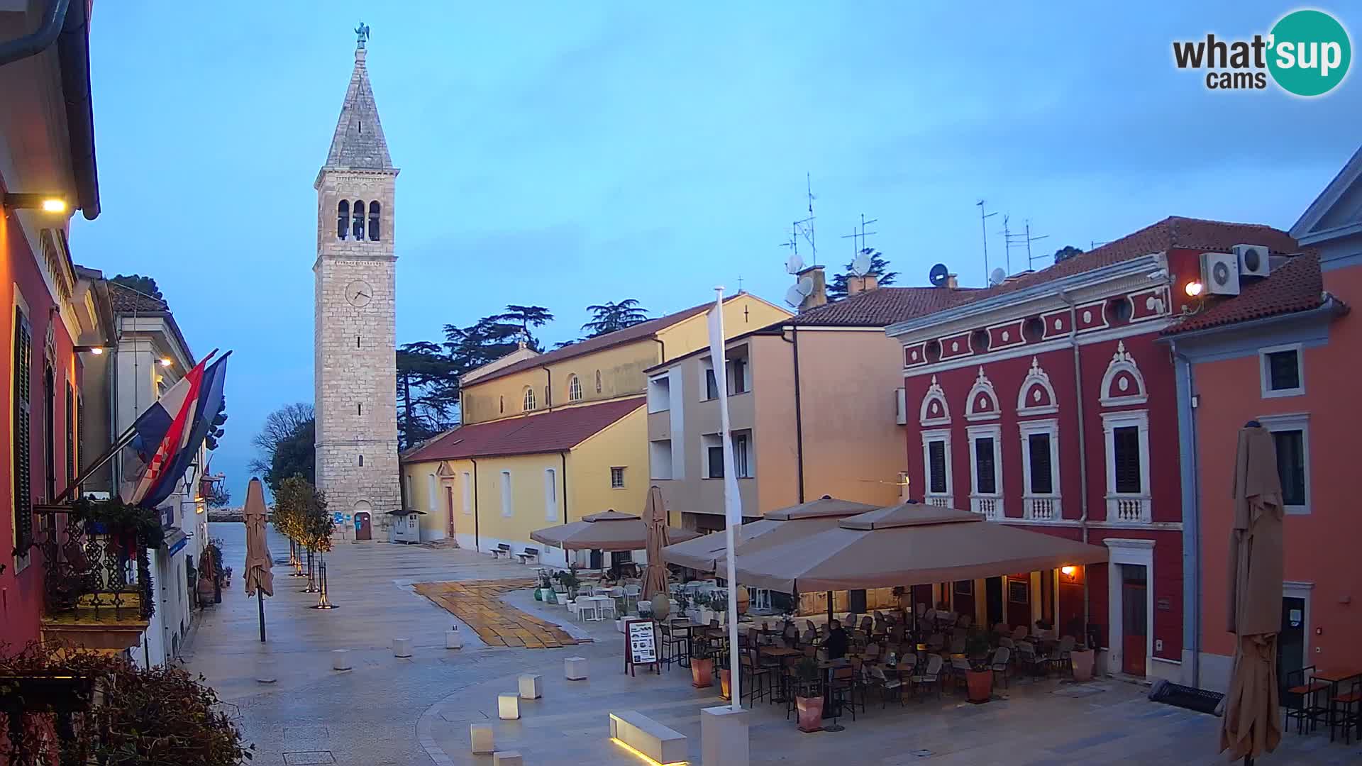 Live webcam Novigrad – Veliki Trg (grande place) – Piazza Grande