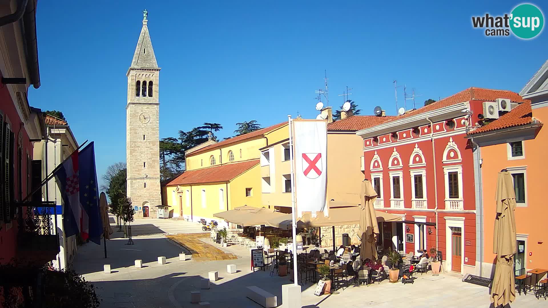 LIVE Webcam Cittanova / Novigrad – Piazza Grande – Istria