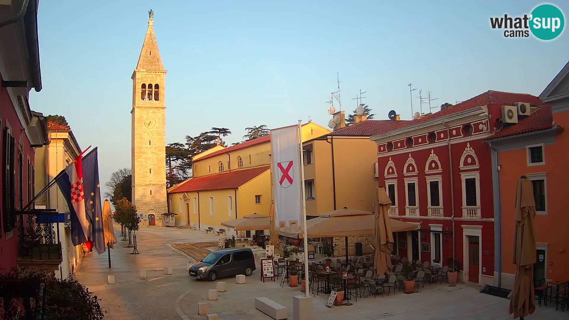 Live webcam Novigrad – Veliki Trg / Piazza Grande – Istria – Croatien