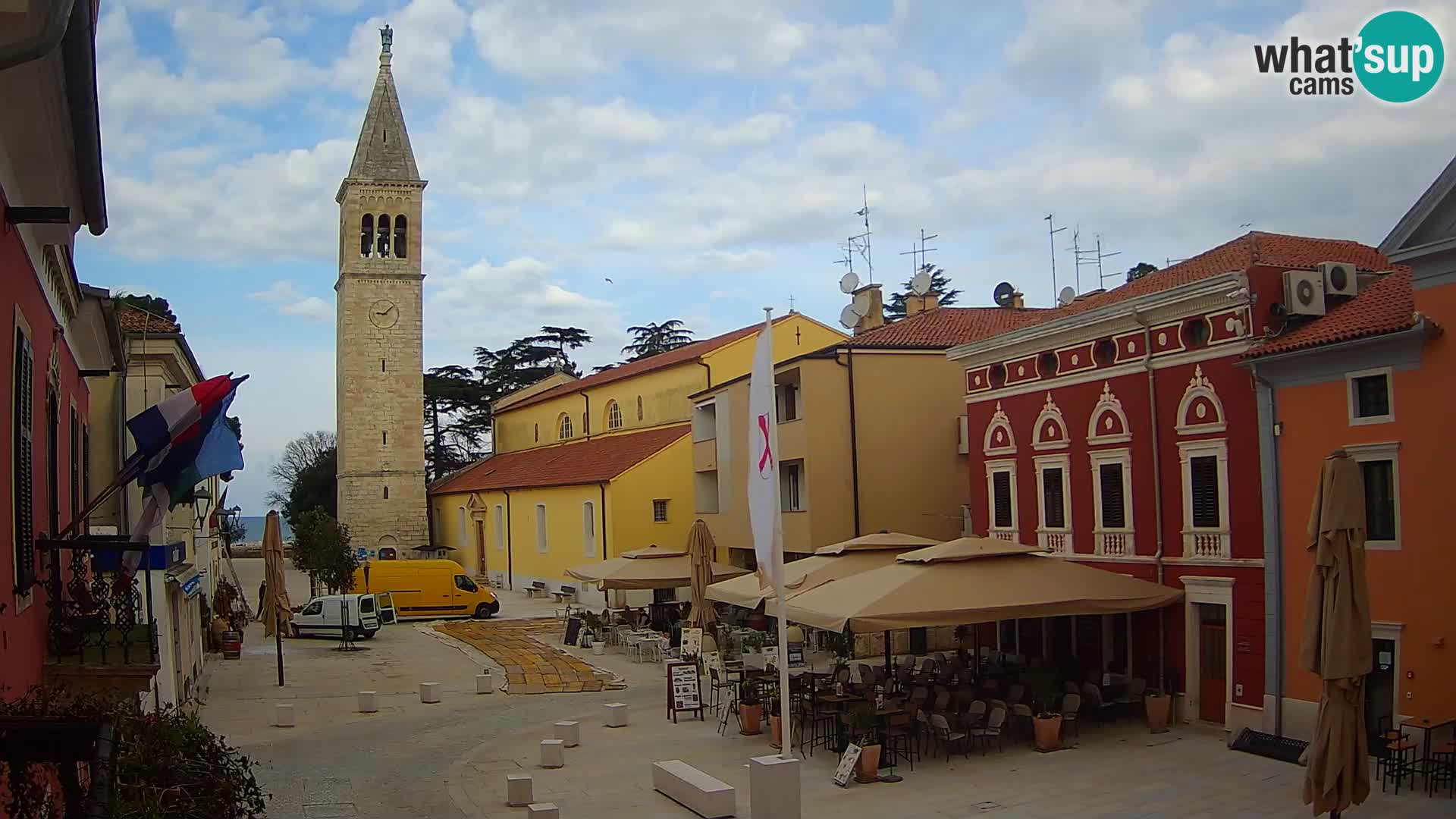 Live webcam Novigrad – Veliki Trg / Piazza Grande – Istria – Croatien