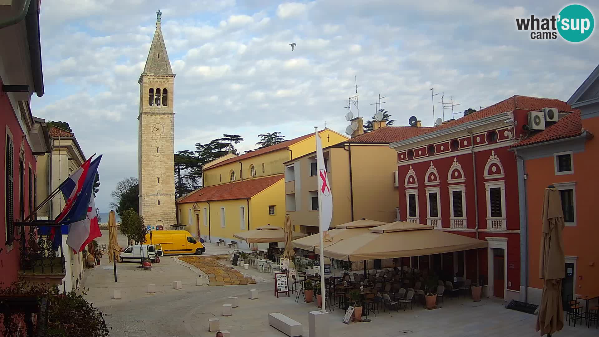 Live webcam Novigrad – Veliki Trg (grande place) – Piazza Grande
