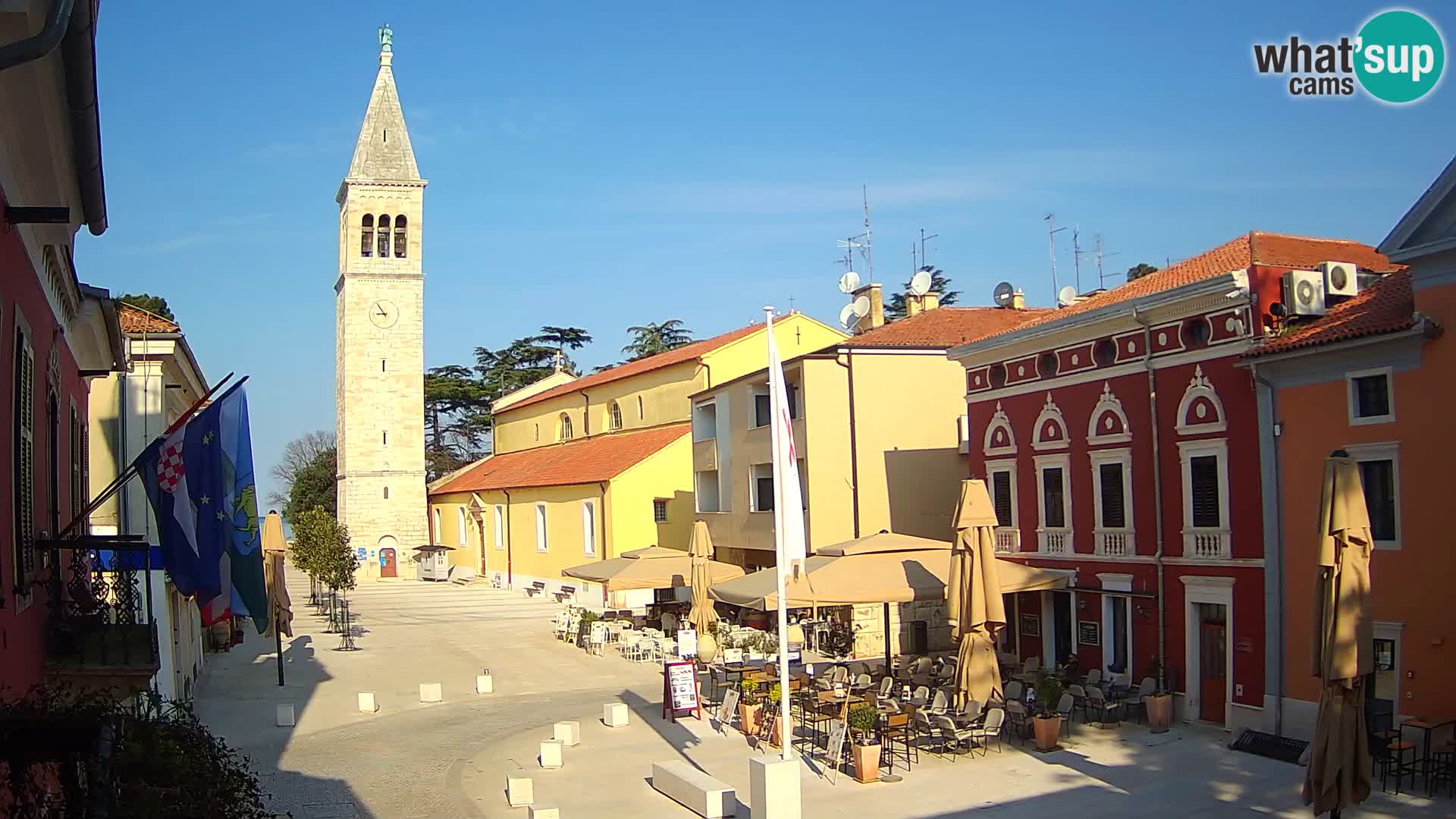 Live webcam Novigrad – Veliki Trg / Piazza Grande – Istria – Croatien