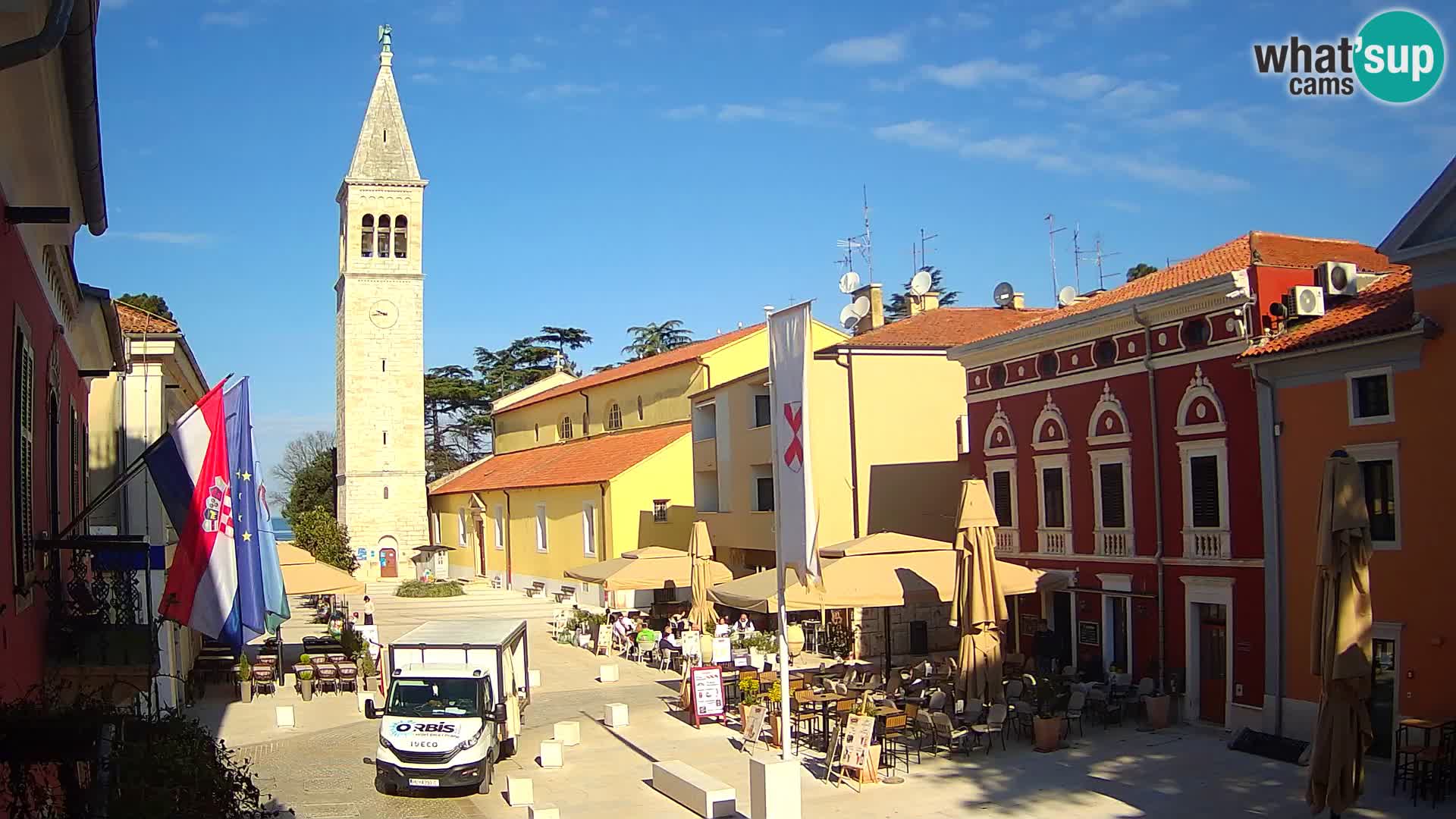 LIVE Webcam Cittanova / Novigrad – Piazza Grande – Istria