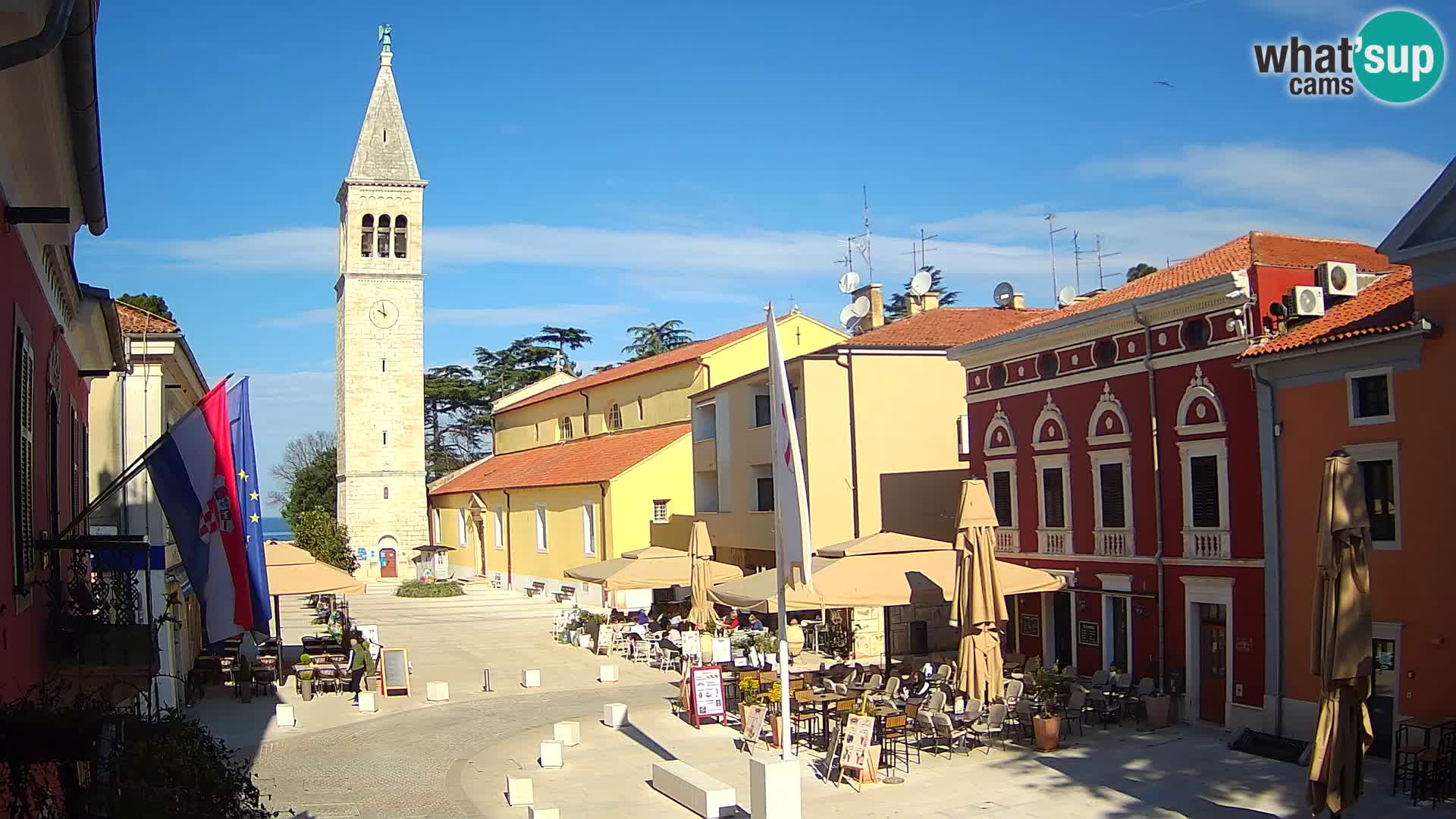 Live webcam Novigrad – Veliki Trg / Piazza Grande – Istria – Croatien