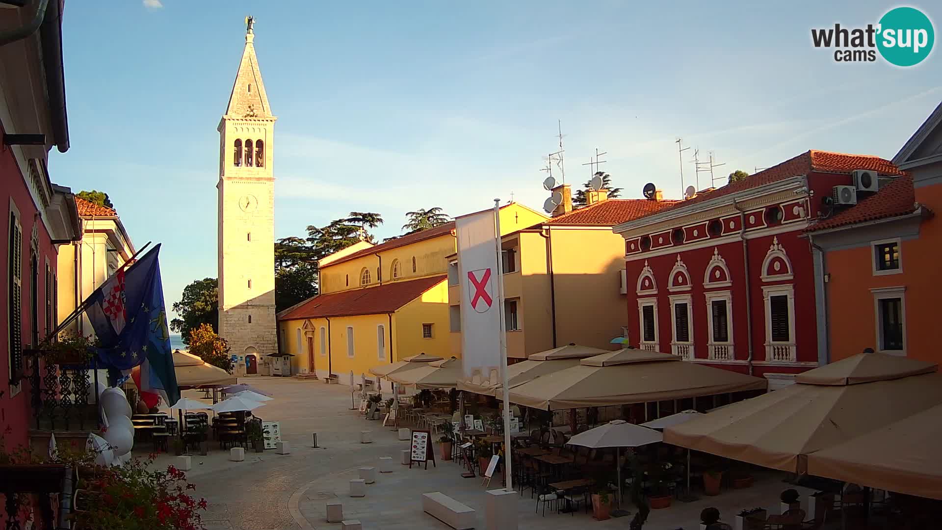 Live webcam Novigrad – Veliki Trg / Piazza Grande – Istria – Croatien