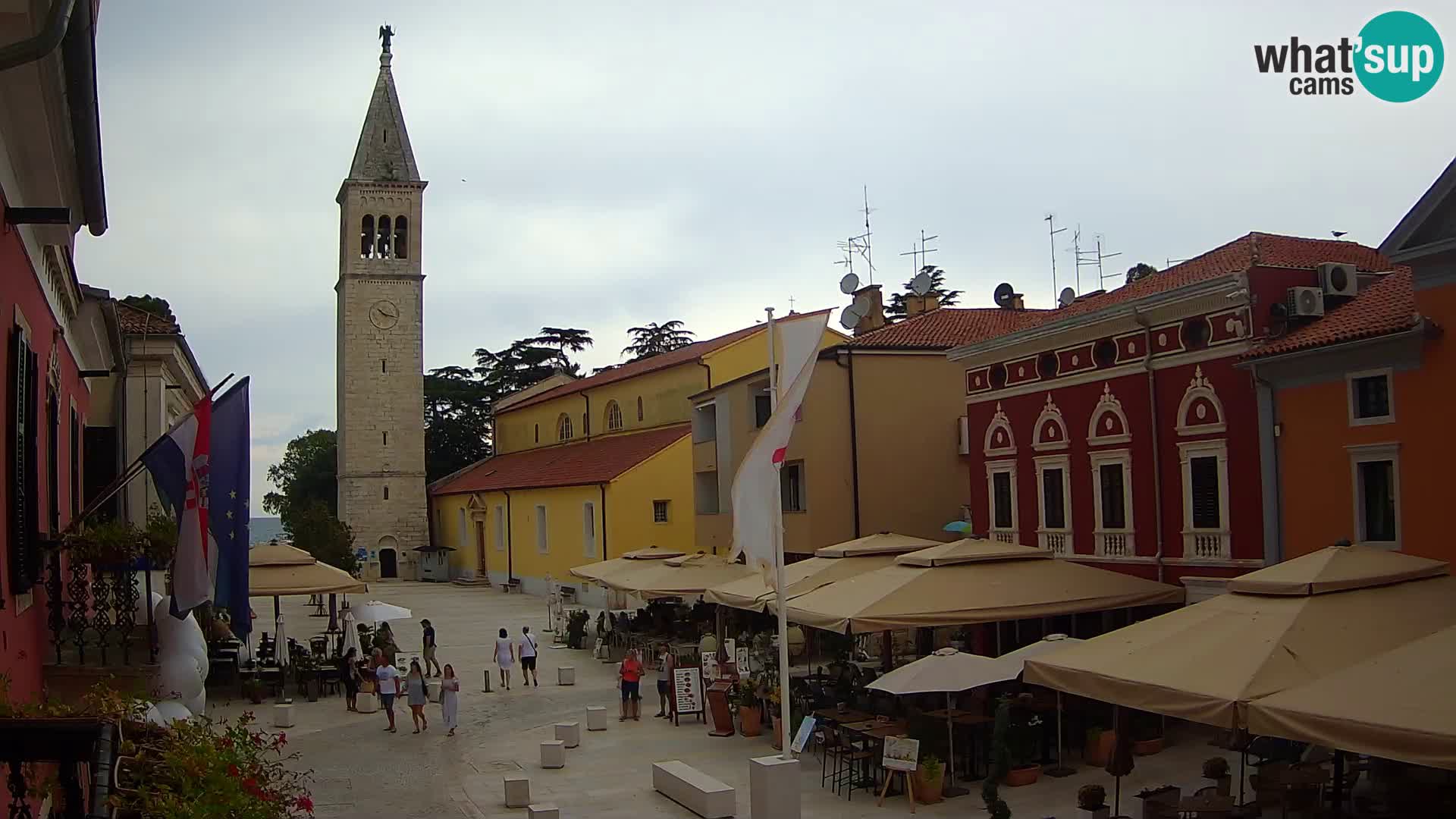 Live webcam Novigrad – Veliki Trg / Piazza Grande – Istria – Croatien