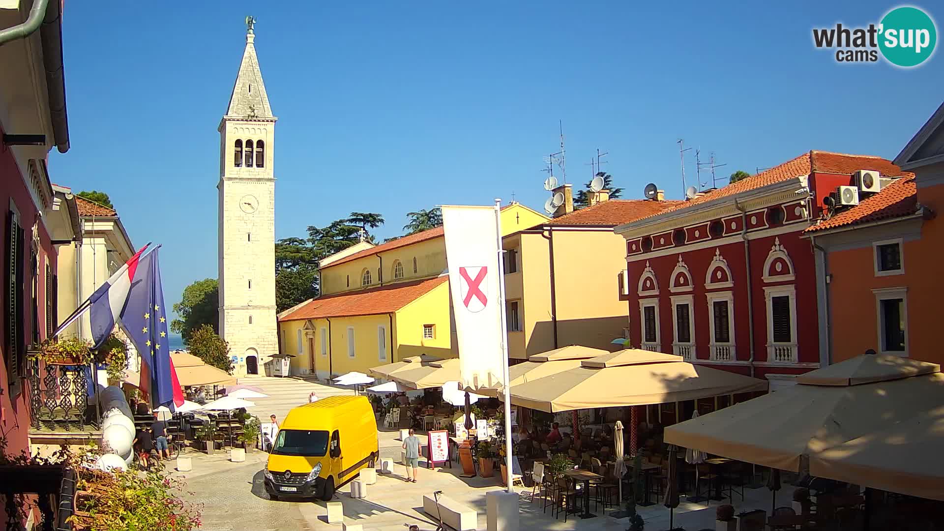 Live Webcam Novigrad – Veliki Trg (gran plaza) – Piazza Grande