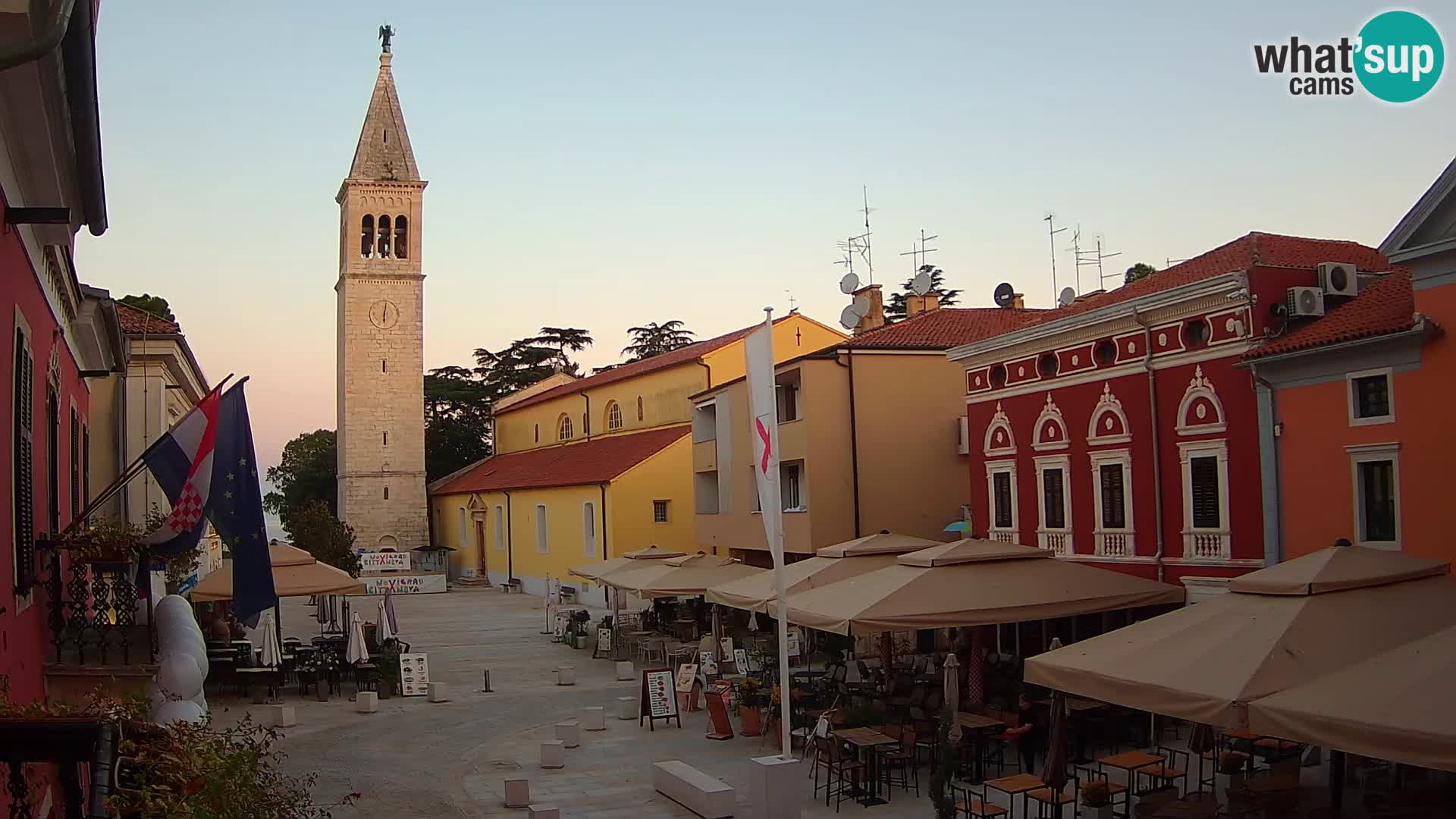 Live webcam Novigrad – Veliki Trg / Piazza Grande – Istria – Croatien
