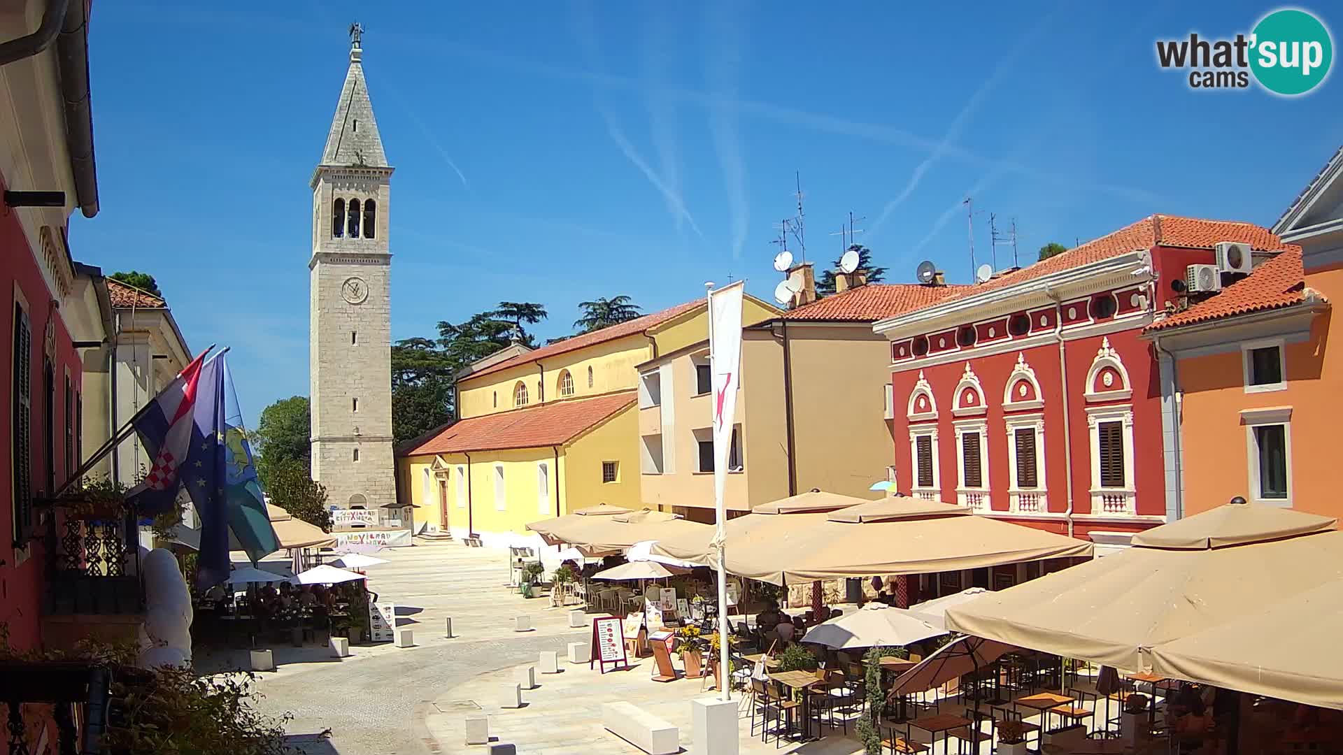 Live webcam Novigrad – Veliki Trg (grande place) – Piazza Grande