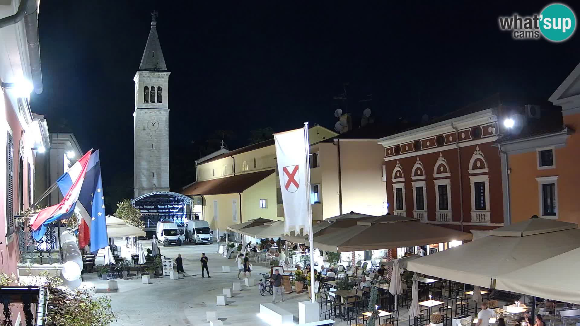 Live webcam Novigrad – Veliki Trg / Piazza Grande – Istria – Croatien