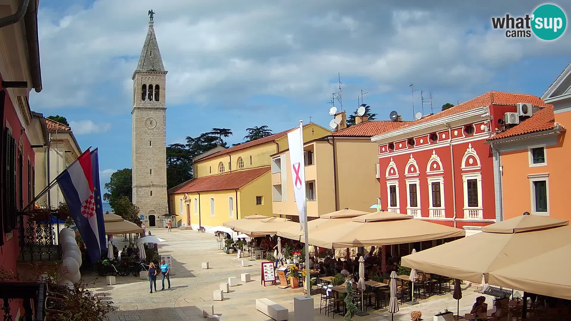 Live webcam Novigrad – Veliki Trg (grande place) – Piazza Grande