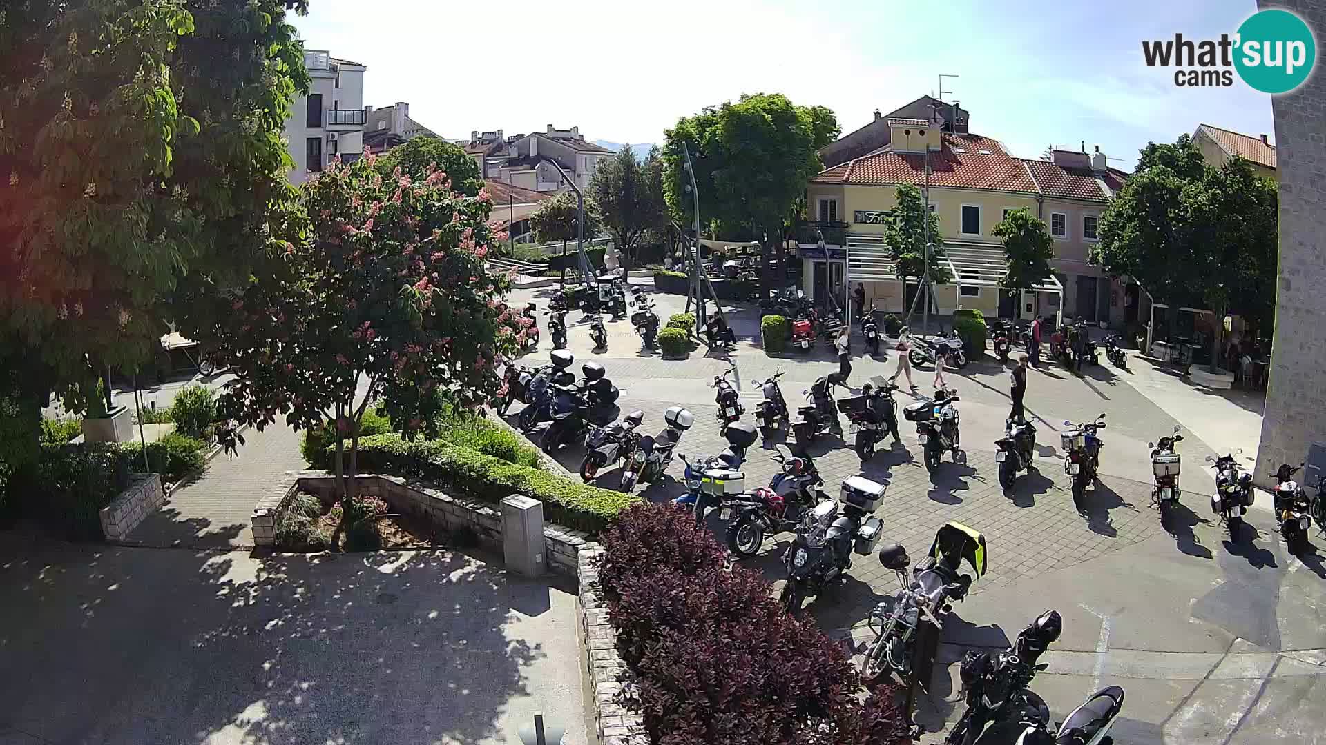 Webcam live – Novi Vinodolski – Main street Hrvatskih Branitelja