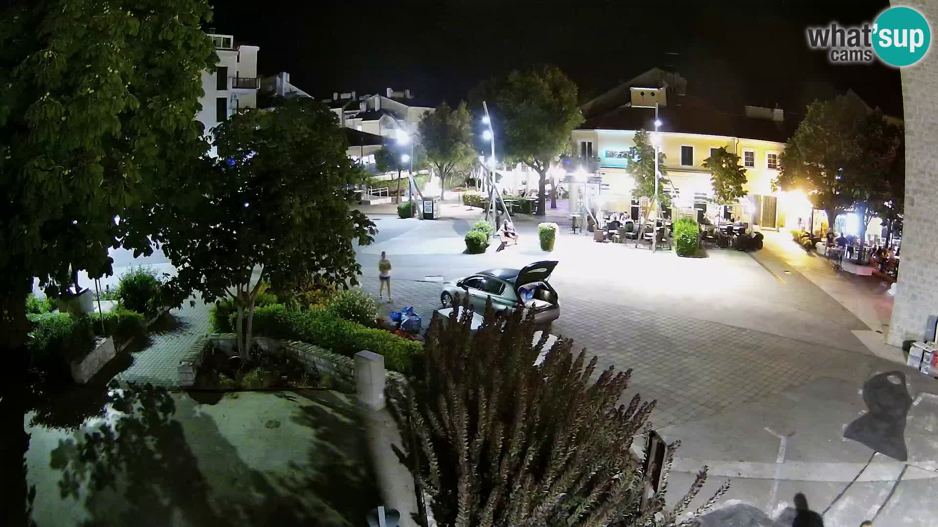 Webcam live – Novi Vinodolski – Main street Hrvatskih Branitelja