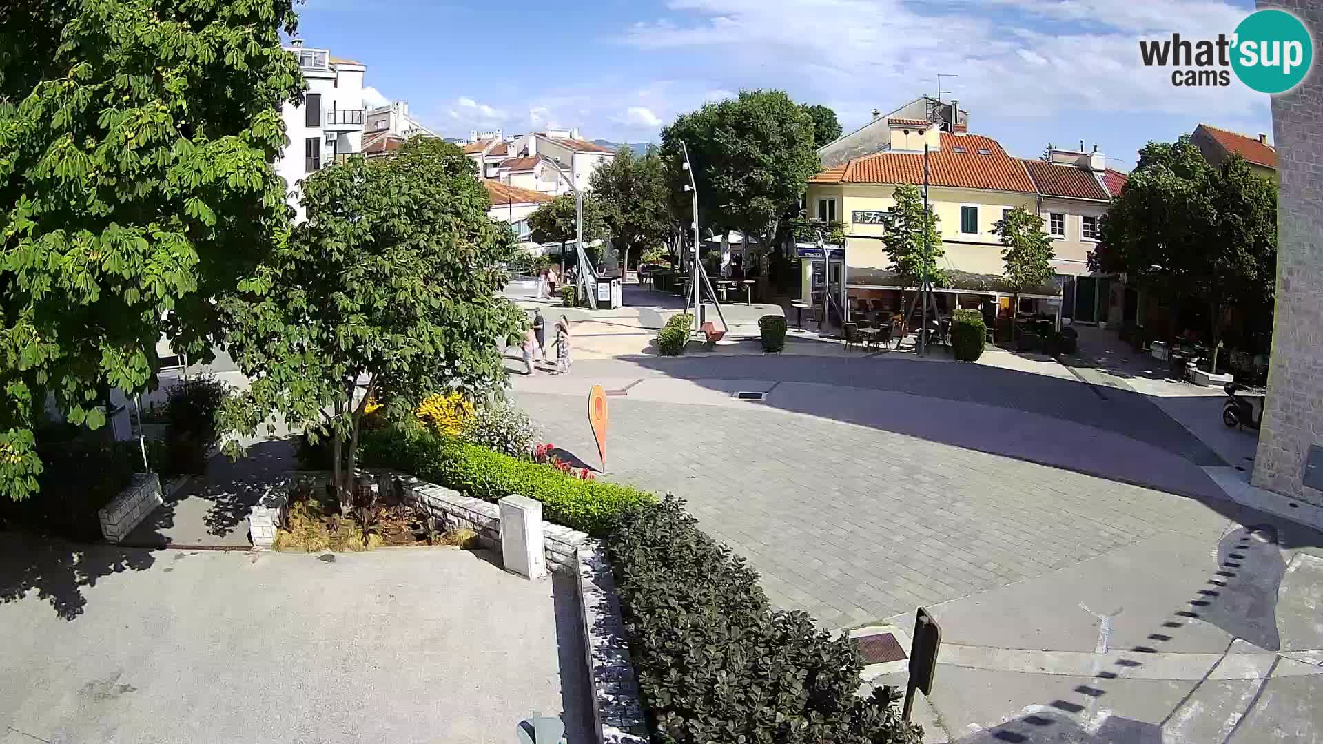 Spletna kamera – Novi Vinodolski –  Korzo Hrvatskih branitelja