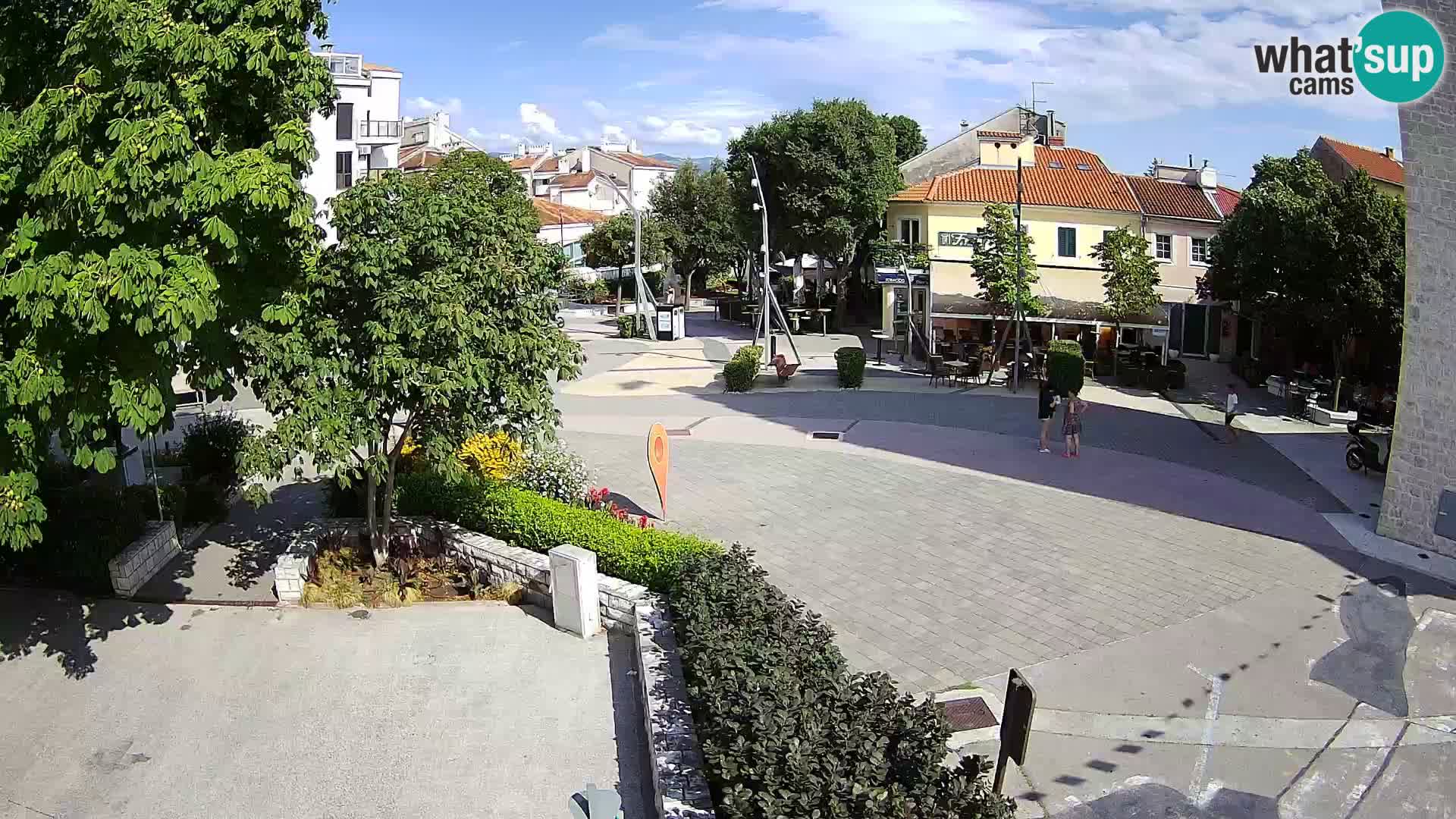 Spletna kamera – Novi Vinodolski –  Korzo Hrvatskih branitelja