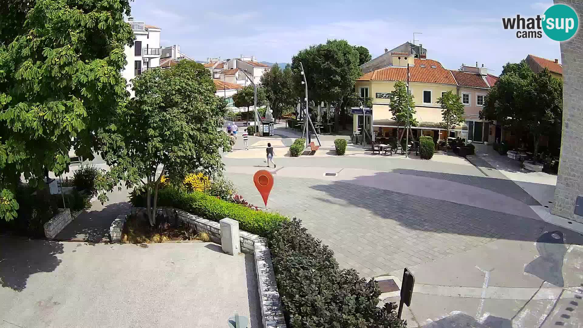 Webcam live – Novi Vinodolski – Main street Hrvatskih Branitelja