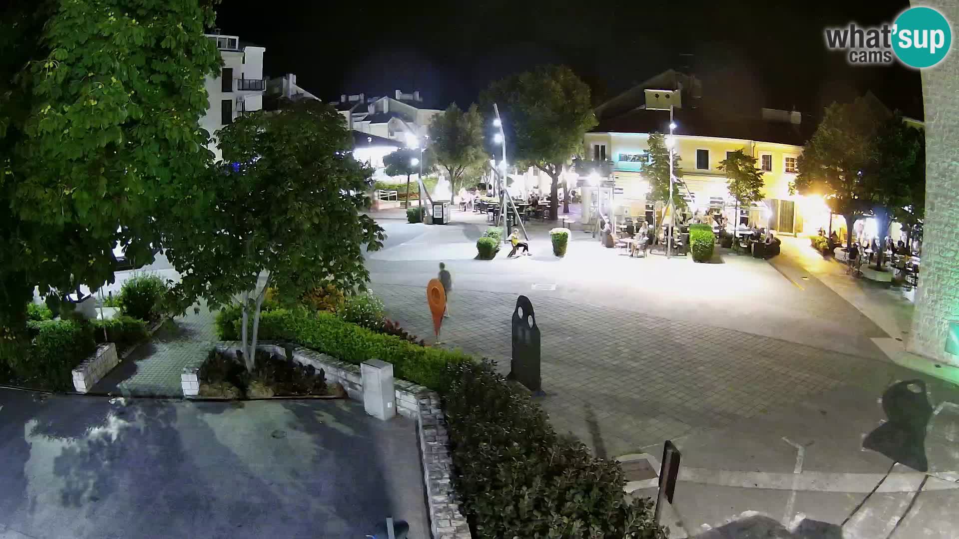 Webcam live – Novi Vinodolski – Main street Hrvatskih Branitelja