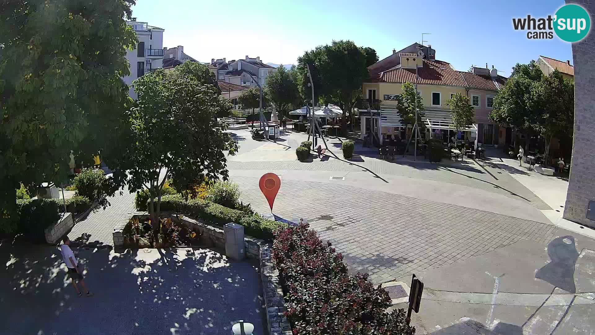 Webcam live – Novi Vinodolski – Main street Hrvatskih Branitelja