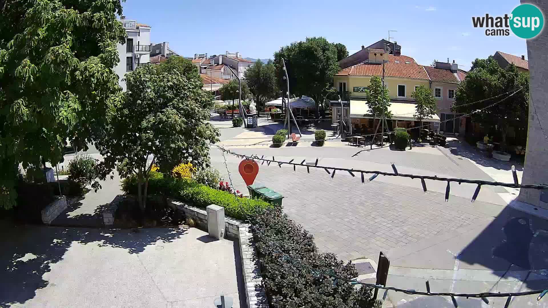 Webcam live – Novi Vinodolski – Main street Hrvatskih Branitelja