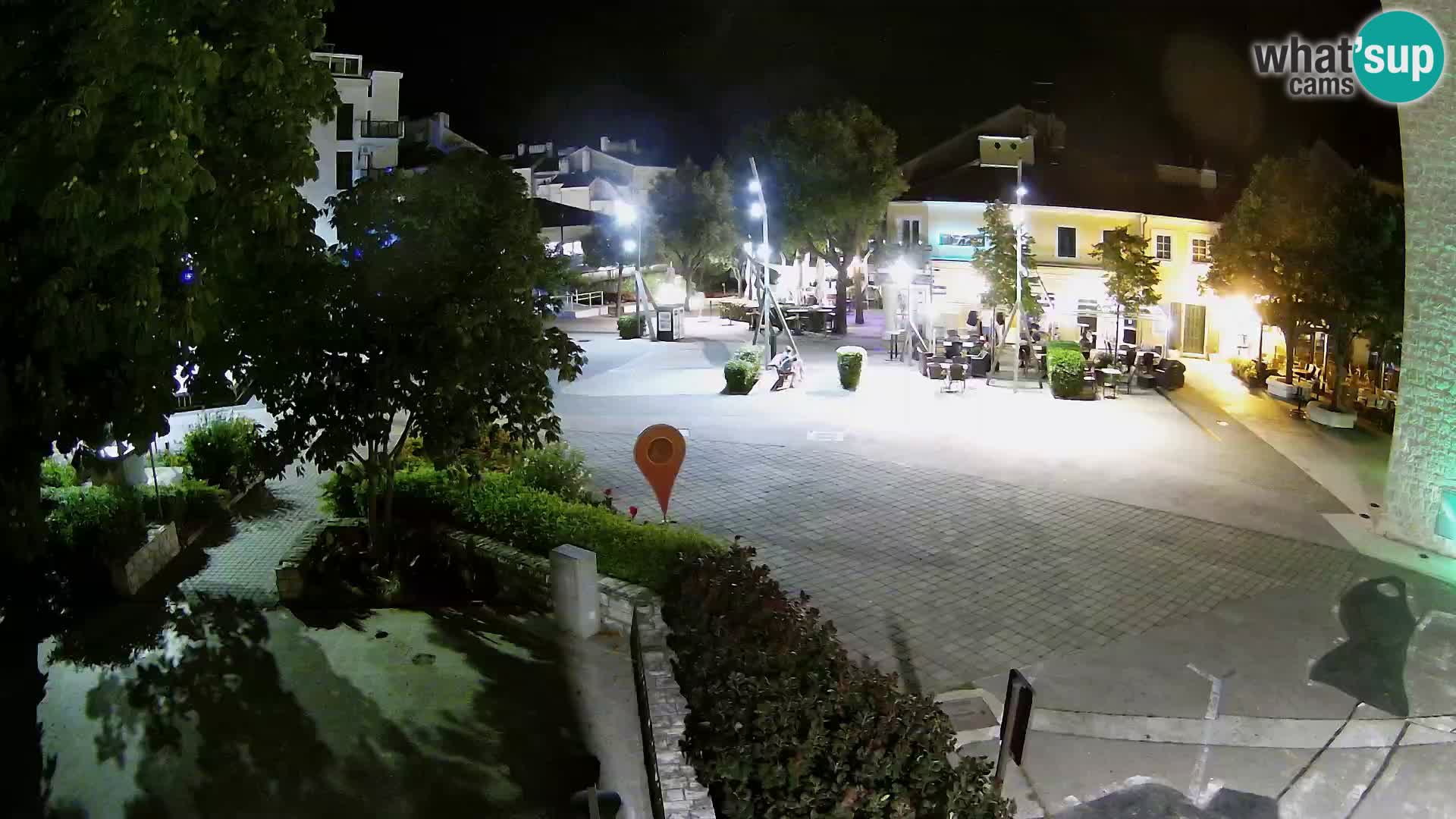 Webcam live – Novi Vinodolski – Main street Hrvatskih Branitelja