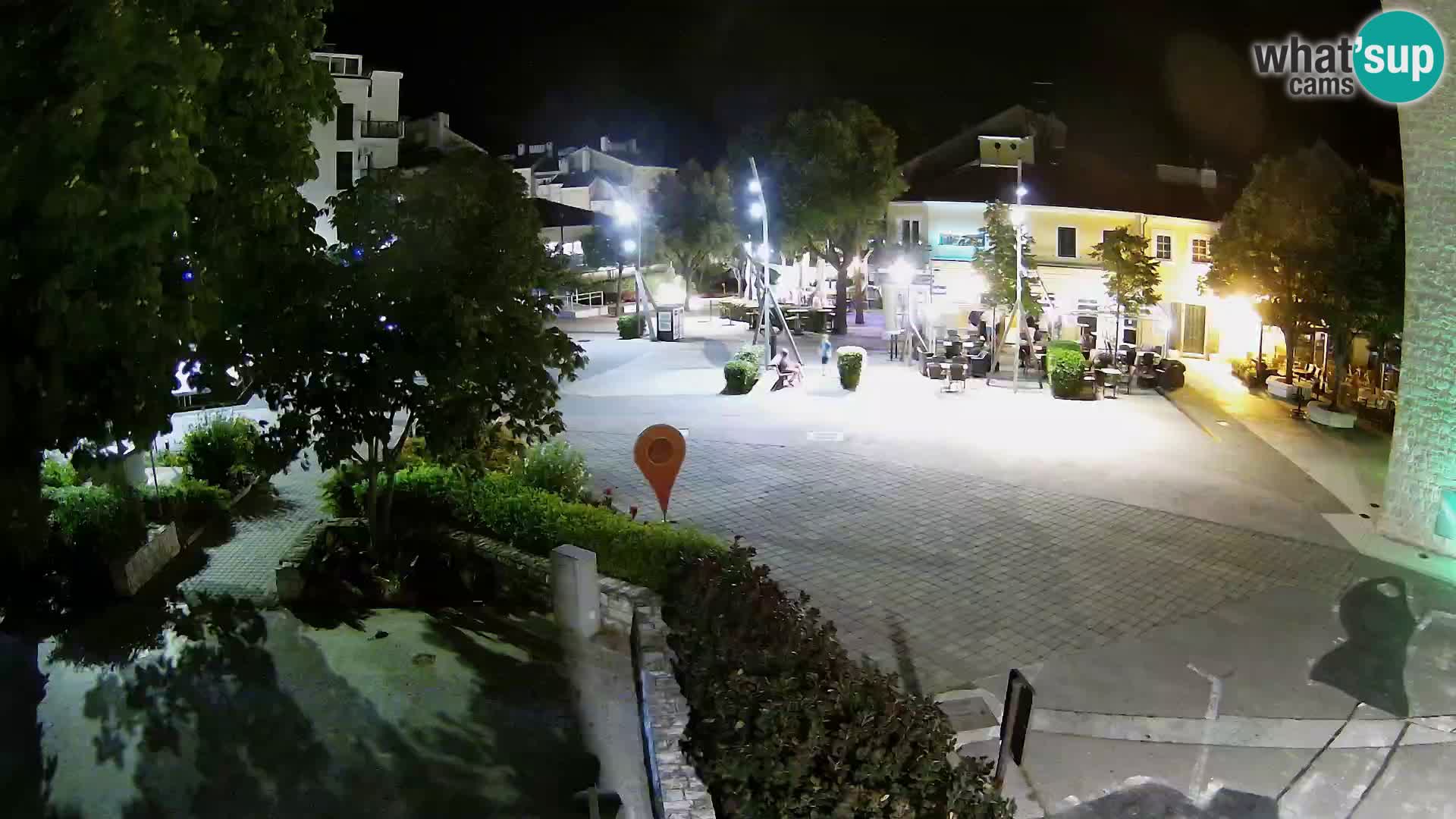 Webcam live – Novi Vinodolski – Main street Hrvatskih Branitelja