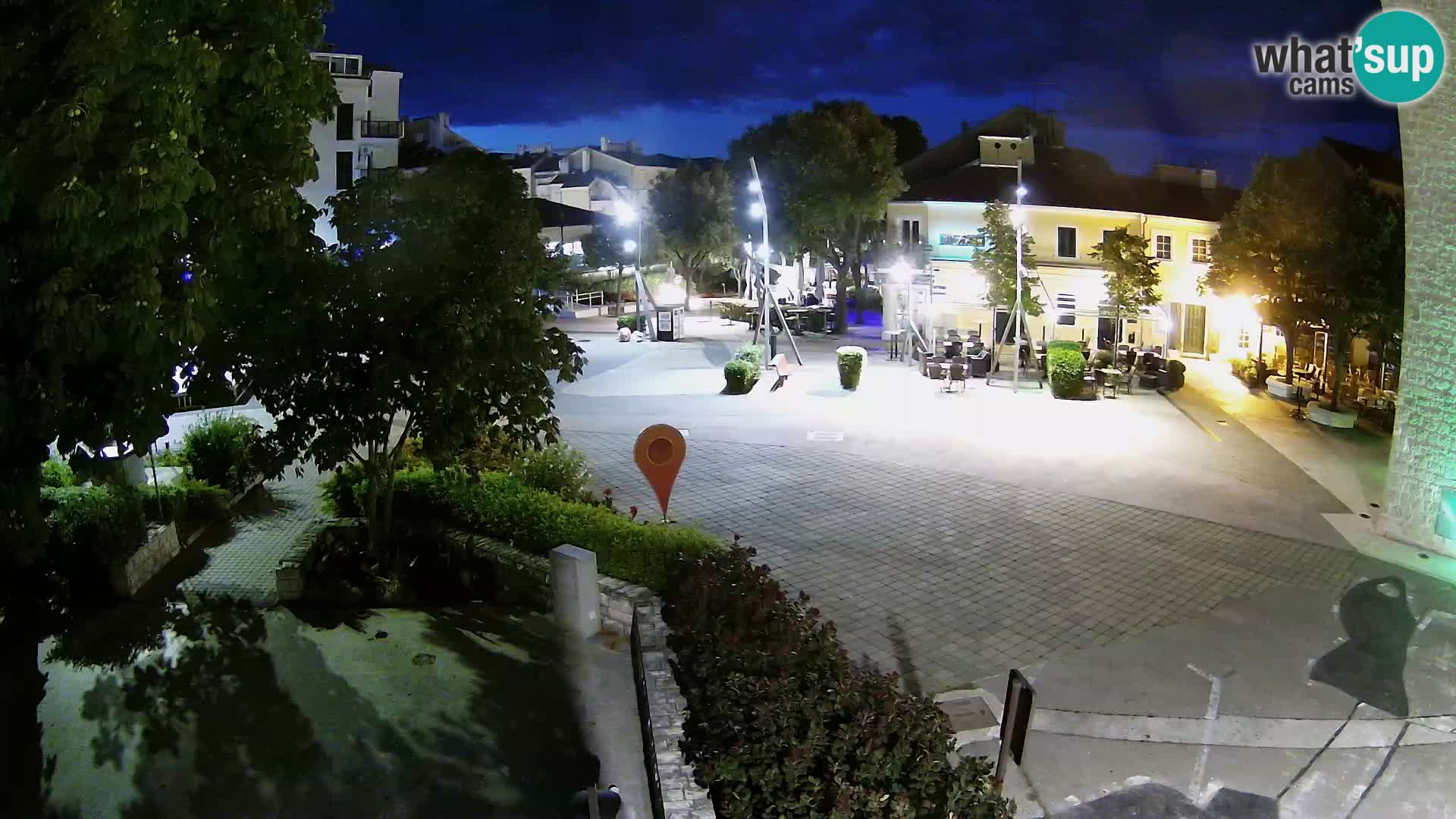 Webcam live – Novi Vinodolski – Main street Hrvatskih Branitelja