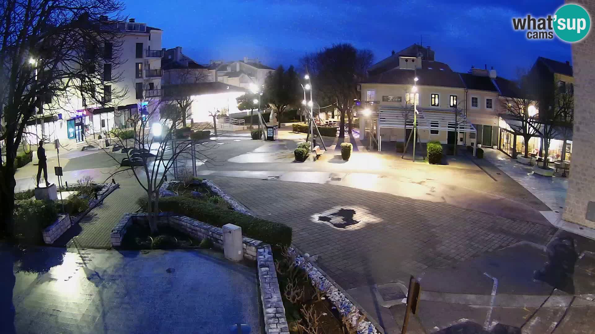 Webcam live – Novi Vinodolski – Main street Hrvatskih Branitelja